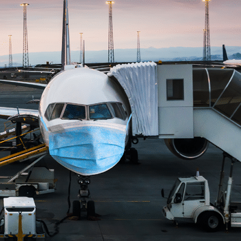 High Quality Mask on plane Blank Meme Template