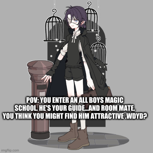 using Of Matthew aka matt | POV: YOU ENTER AN ALL BOYS MAGIC SCHOOL. HE'S YOUR GUIDE...AND ROOM MATE. YOU THINK YOU MIGHT FIND HIM ATTRACTIVE .WDYD? | image tagged in matthew aka matt | made w/ Imgflip meme maker