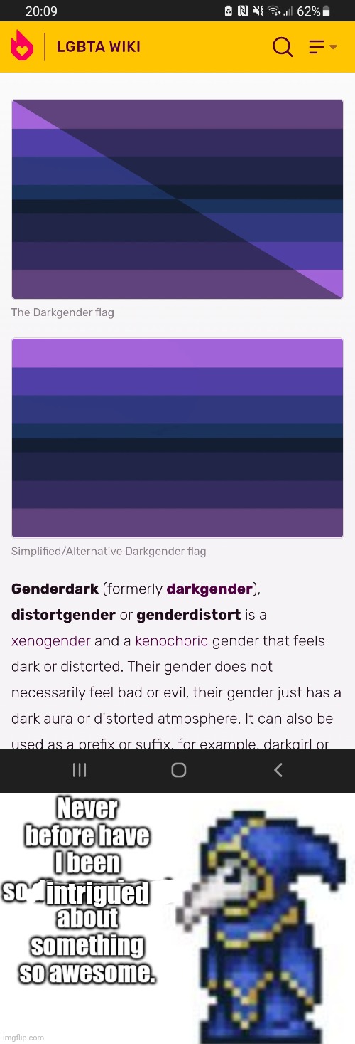 Huh, how interesting. Flag looks cool too. | intrigued | image tagged in lunatic cultist so disappointed about something so awesome | made w/ Imgflip meme maker