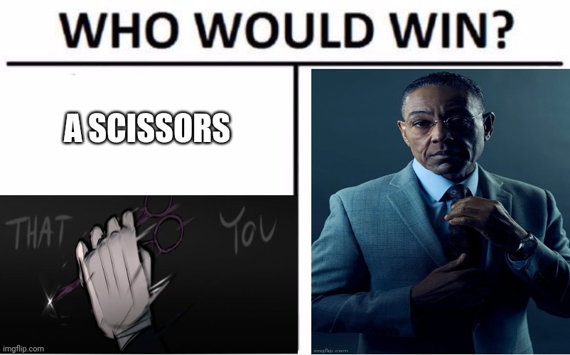 Who Would Win? Meme | A SCISSORS | image tagged in memes,who would win | made w/ Imgflip meme maker