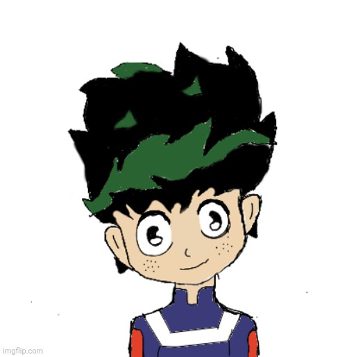 I drew Daku/Izuku from my hero academia ^^ | image tagged in art,anime | made w/ Imgflip meme maker