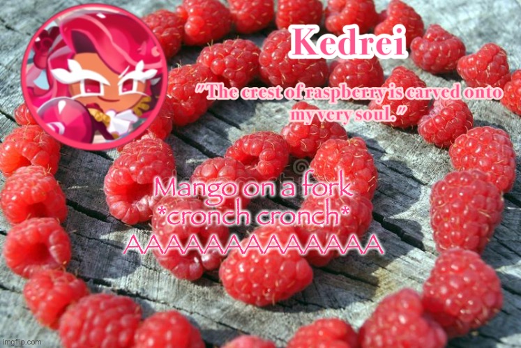 I | Mango on a fork

*cronch cronch*

AAAAAAAAAAAAA | image tagged in i | made w/ Imgflip meme maker