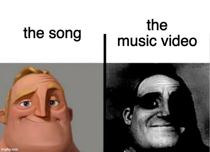 the | the music video; the song | image tagged in teacher's copy | made w/ Imgflip meme maker