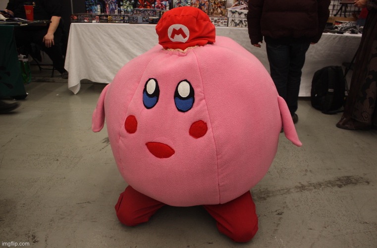 Cosplay of Kirby as Mario in 2014 | made w/ Imgflip meme maker