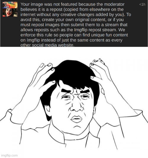 image tagged in memes,jackie chan wtf | made w/ Imgflip meme maker