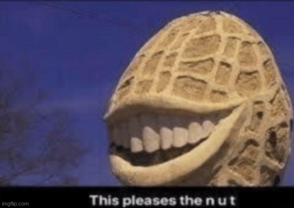 This pleases the nut | image tagged in this pleases the nut | made w/ Imgflip meme maker