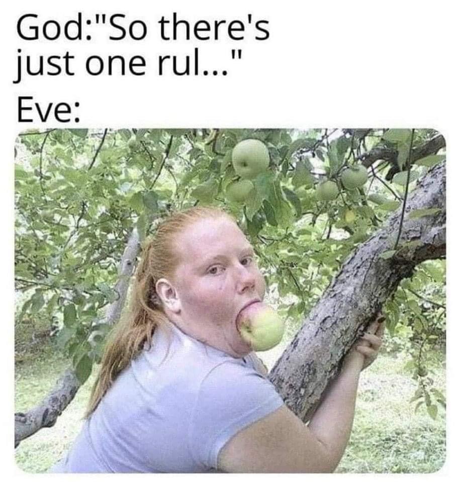 God vs. Eve Blank Meme Template