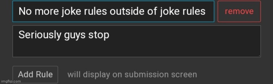 Can an owner please add this | made w/ Imgflip meme maker