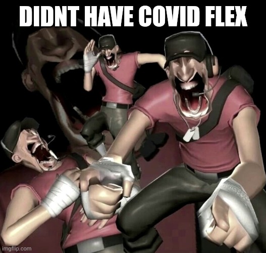 Scout Laughing | DIDNT HAVE COVID FLEX | image tagged in scout laughing | made w/ Imgflip meme maker