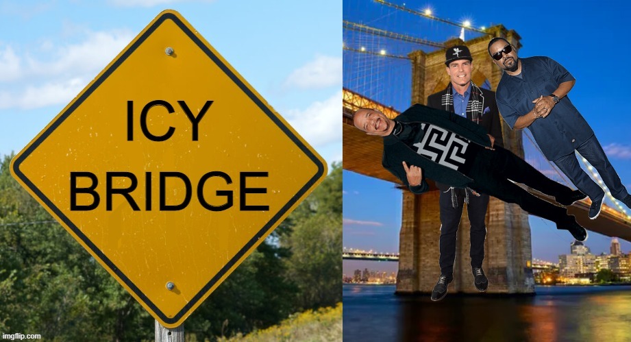 Icy Bridge | image tagged in icy bridge | made w/ Imgflip meme maker