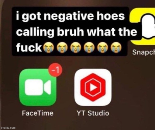 negative hoes | made w/ Imgflip meme maker