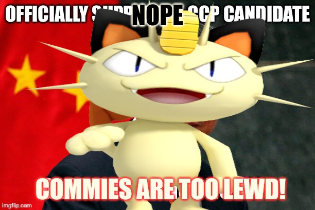 NOPE COMMIES ARE TOO LEWD! | made w/ Imgflip meme maker