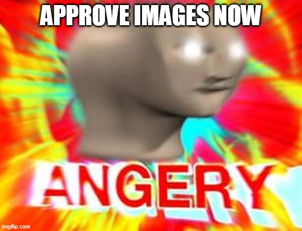 protest1!1! | APPROVE IMAGES NOW | image tagged in surreal angery | made w/ Imgflip meme maker