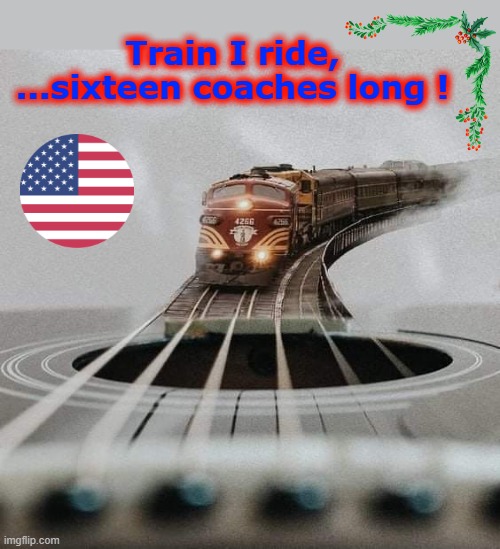 Patriotism sings ! | Train I ride,    
...sixteen coaches long ! | image tagged in salute | made w/ Imgflip meme maker