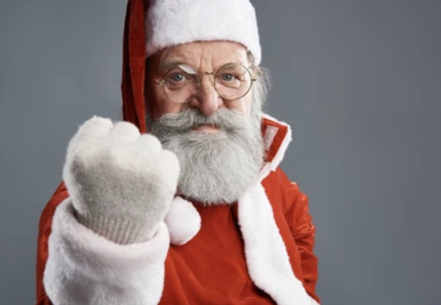 High Quality Pissed Santa Blank Meme Template