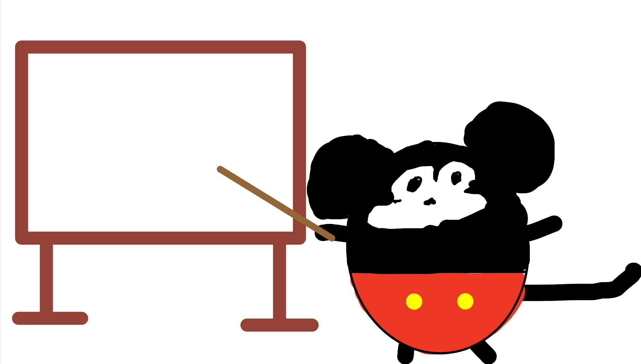 High Quality Mickey Mouse teacher Blank Meme Template