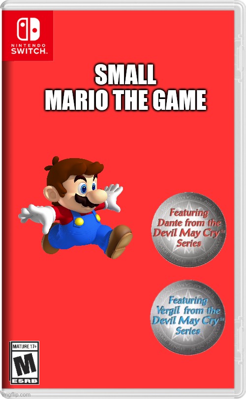 Small Mario the game | SMALL MARIO THE GAME | image tagged in nintendo switch | made w/ Imgflip meme maker