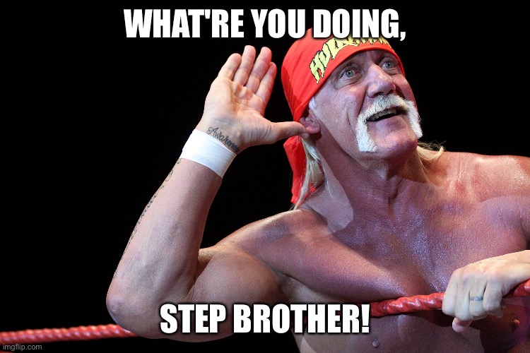 WHAT'RE YOU DOING, STEP BROTHER! | made w/ Imgflip meme maker