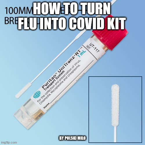 covidd | HOW TO TURN FLU INTO COVID KIT; BY POLSKI MILO | image tagged in covid | made w/ Imgflip meme maker
