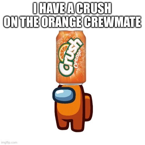 See?! | I HAVE A CRUSH ON THE ORANGE CREWMATE | image tagged in orange | made w/ Imgflip meme maker