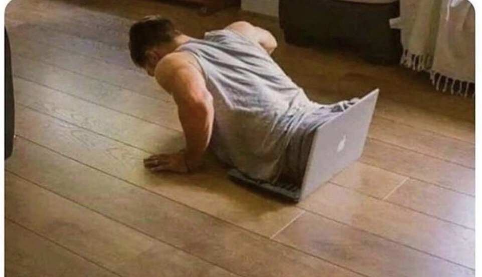 Man Entering Computer Blank Meme Template