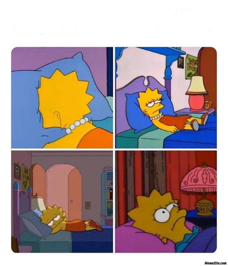 Lisa Simpson depressed Blank Meme Template