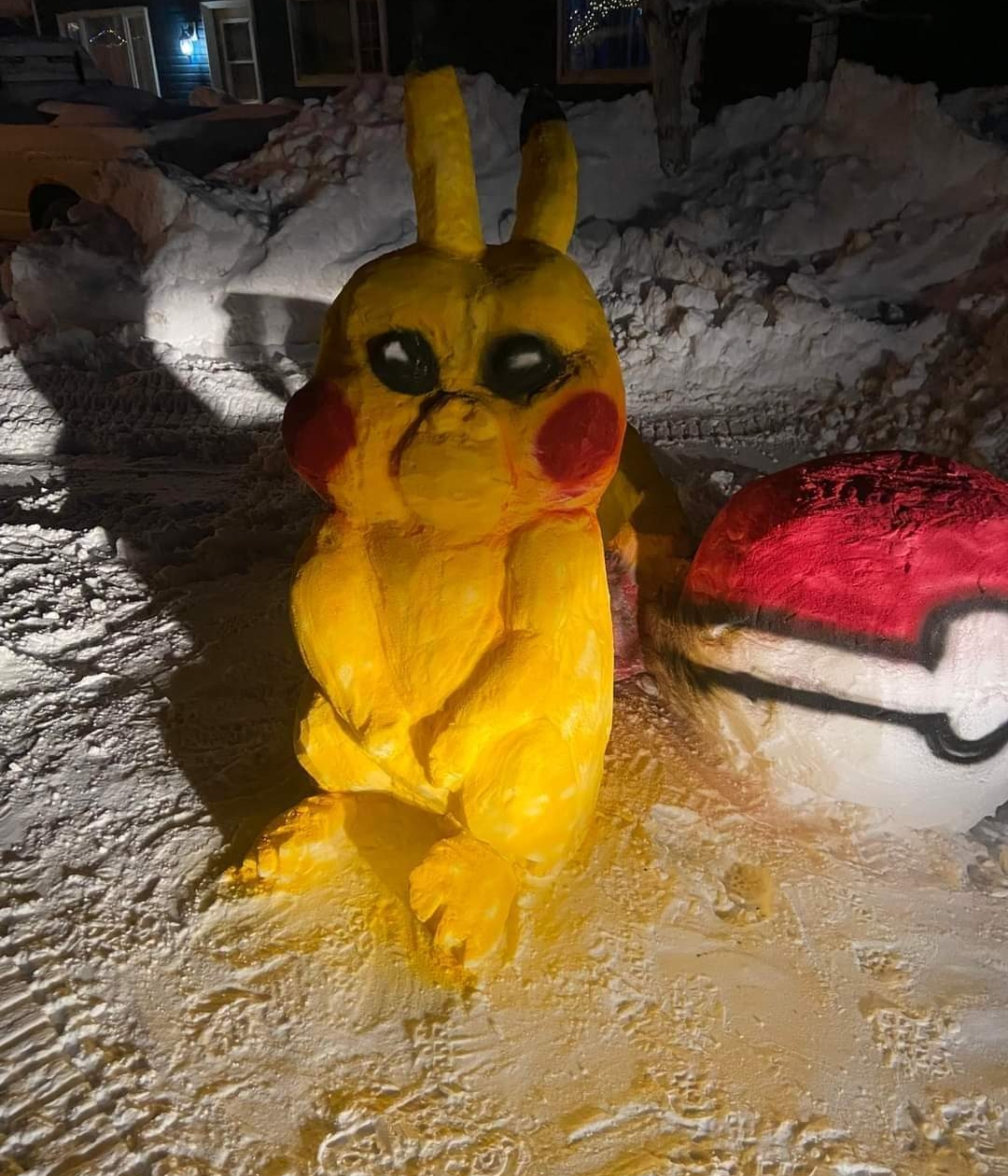 Ice Pikachu Blank Meme Template
