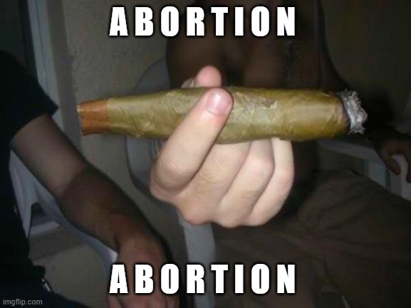 blunt | A B O R T I O N; A B O R T I O N | image tagged in blunt | made w/ Imgflip meme maker