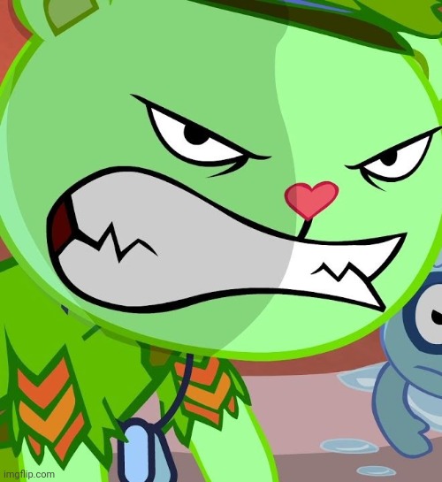 Angry Flippy (HTF) | image tagged in angry flippy htf | made w/ Imgflip meme maker