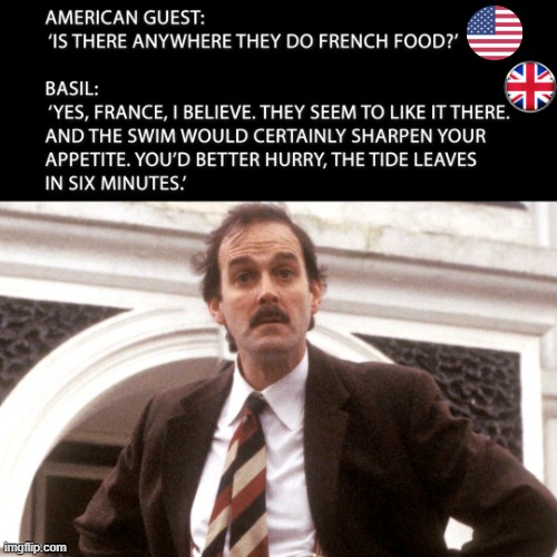 Basil`s advice | image tagged in fawlty towers | made w/ Imgflip meme maker