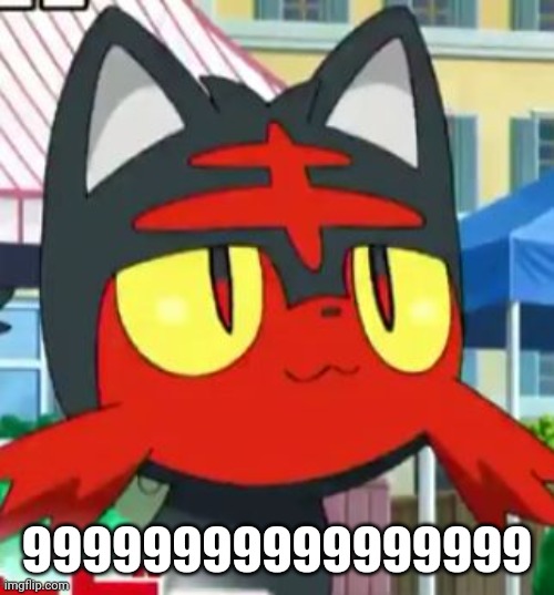 Note: Nine(9) sounds like Nein. | 99999999999999999 | image tagged in litten | made w/ Imgflip meme maker