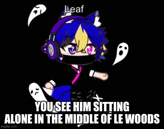 YOU SEE HIM SITTING ALONE IN THE MIDDLE OF LE WOODS | made w/ Imgflip meme maker