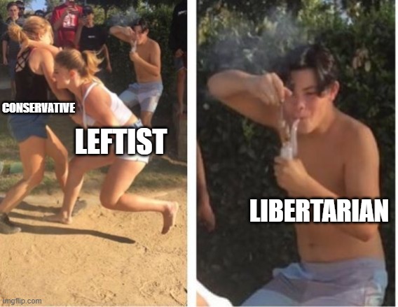 Dabbing Dude | CONSERVATIVE; LEFTIST; LIBERTARIAN | image tagged in dabbing dude | made w/ Imgflip meme maker