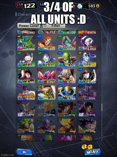 3/4 OF ALL UNITS :D | made w/ Imgflip meme maker