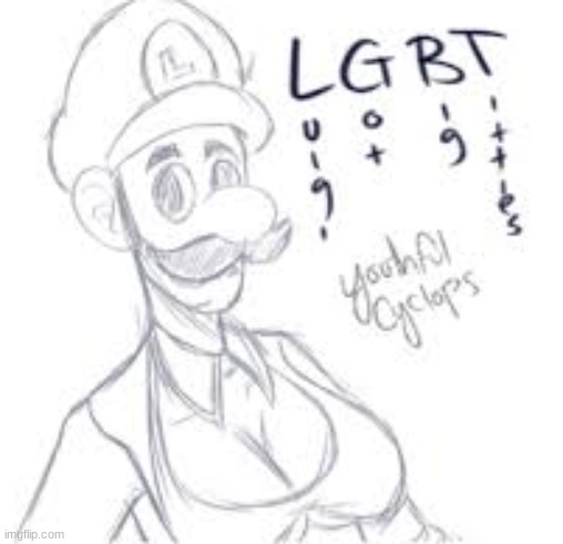 this with no context | image tagged in lgbtq,e,luigi | made w/ Imgflip meme maker