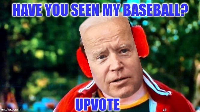 HAVE YOU SEEN MY BASEBALL? UPVOTE | made w/ Imgflip meme maker