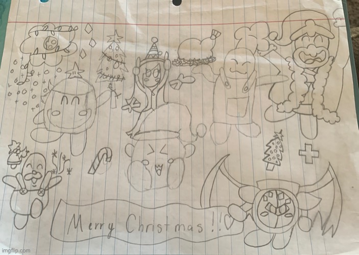 Kirby and Friends Christmas | image tagged in kirby and friends christmas | made w/ Imgflip meme maker