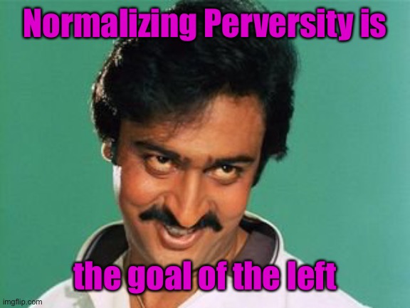 pervert look | Normalizing Perversity is the goal of the left | image tagged in pervert look | made w/ Imgflip meme maker