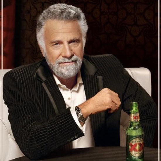 Interesting man square Blank Meme Template