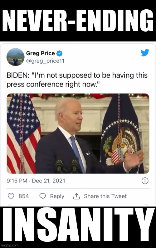 Joe Biden, what? | NEVER-ENDING; INSANITY | image tagged in joe biden,biden,creepy joe biden,democrat party,insanity,weird guy | made w/ Imgflip meme maker
