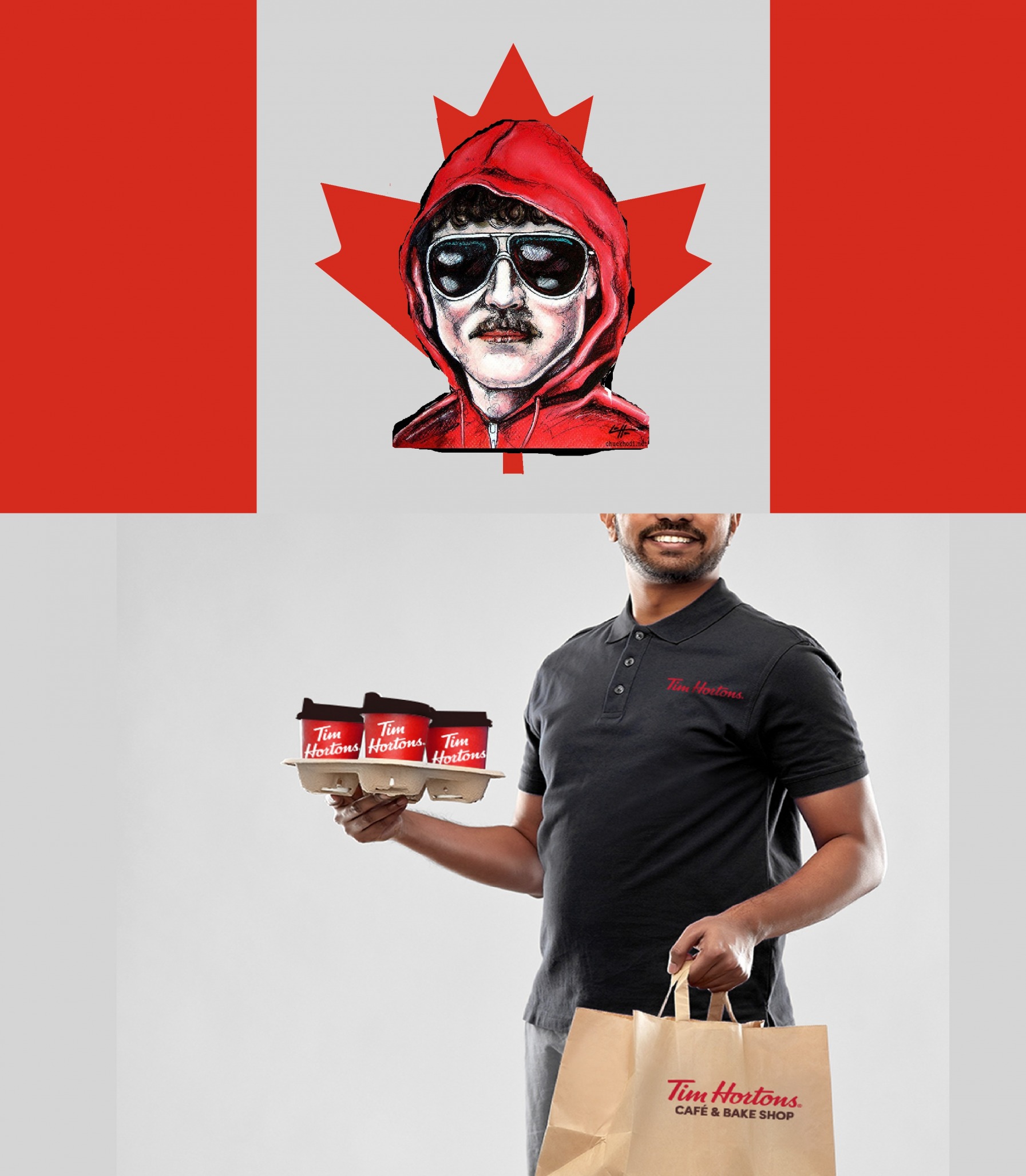 Canadian Unabomber Tim Hortons Blank Meme Template
