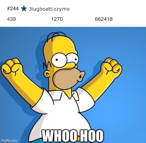 I realized this yesterday | WHOO HOO | image tagged in woohoo homer simpson | made w/ Imgflip meme maker