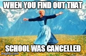 Look At All These Meme | WHEN YOU FIND OUT THAT SCHOOL WAS CANCELLED | image tagged in memes,look at all these | made w/ Imgflip meme maker