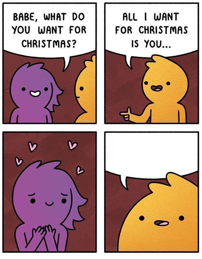 High Quality WHAT DO U WANT FOR XMAS, 4 PANEL Blank Meme Template