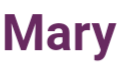 Mary nameplate Blank Meme Template