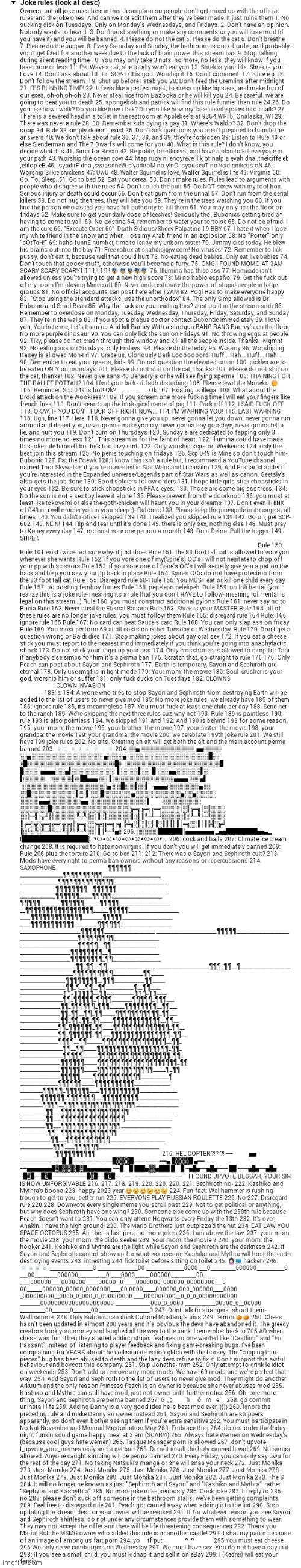 If any owner has a lot of time they can just add this back | image tagged in msmg joke rules nov 2021 | made w/ Imgflip meme maker