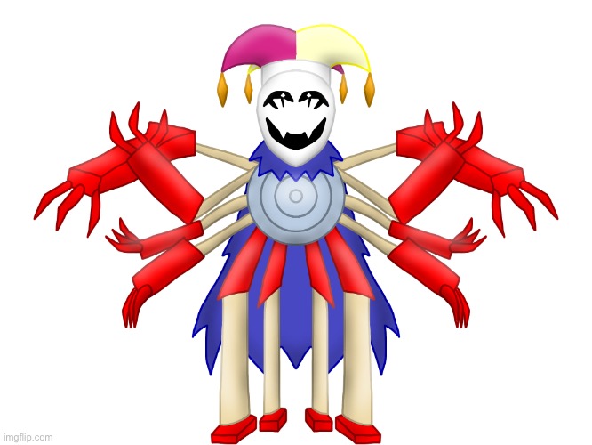 Another jester’s chaos | image tagged in his torso and limbs,are based off of a vaccum cleaner,seriously | made w/ Imgflip meme maker