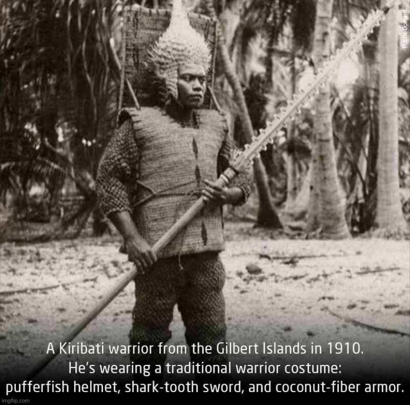 Kiribati warrior | image tagged in kiribati warrior | made w/ Imgflip meme maker