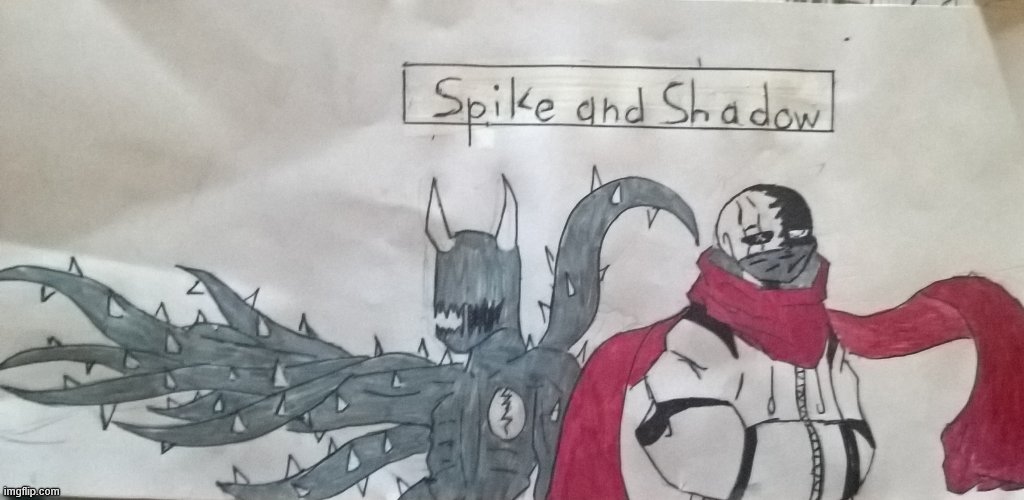 Spike and Shadow | image tagged in spike and shadow | made w/ Imgflip meme maker
