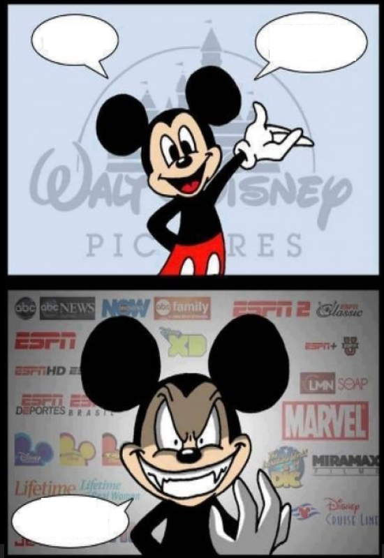 High Quality MICKEY MOUSE EMPIRE MEME Blank Meme Template